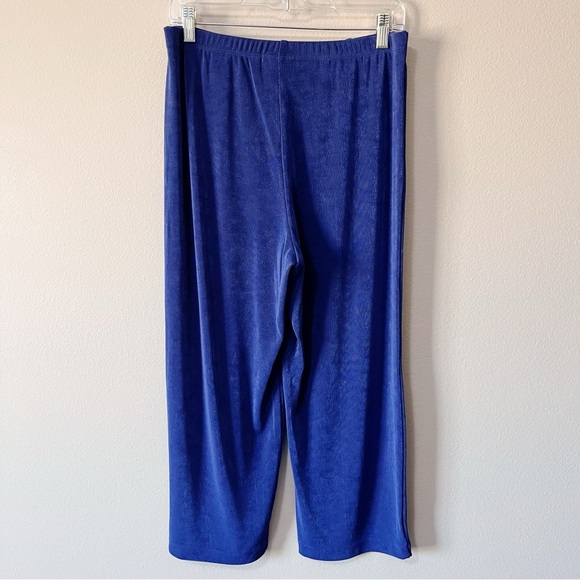 Chico's NWT Travelers No Tummy Cropped Pull On Pants Blue Casa Size 1 = Medium - Picture 5 of 8